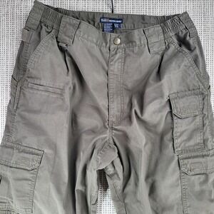 5.11 Tactical Series Pants‎ Mens 34x34 Green Cargo Ripstop Utility Work Outdoor